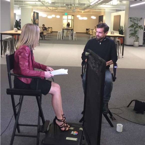 Red cropped faux leather jacket - size XS - Picture 3 of 3